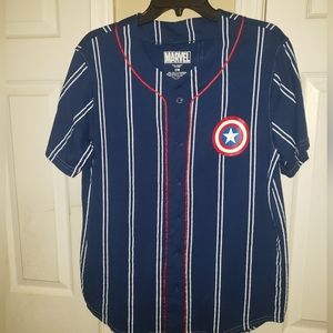Marvel Captain Baseball Jersey